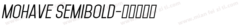 mohave semibold字体转换
